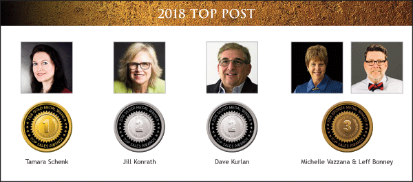 Top Sales Article Medallists 2018 